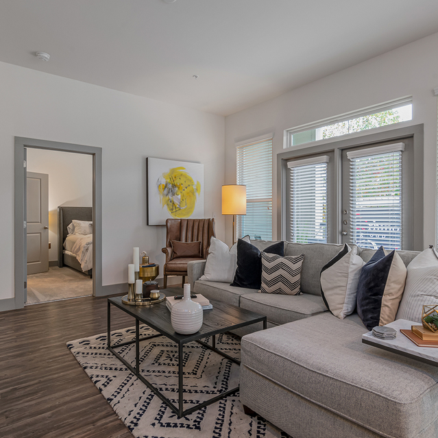 Creekside at Crabtree - Cozy Living Room
